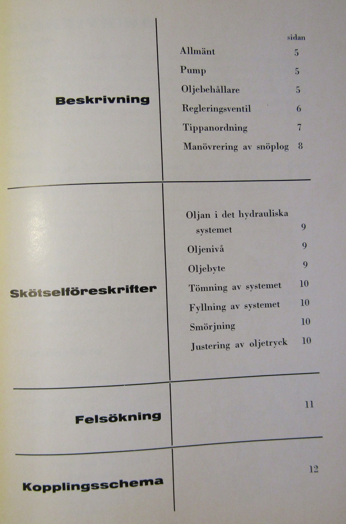 1962 Scania-Vabis  Hydraulisk extrautrustning Instruktionsbok - 2