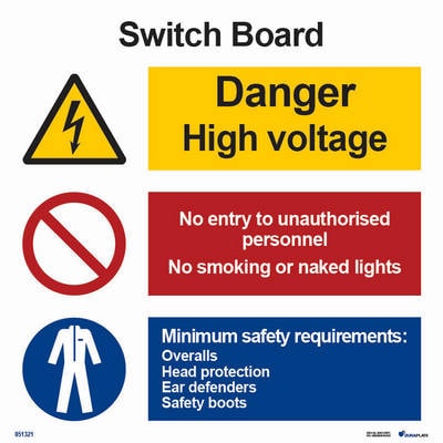 Kombinationsskylt "Switch board" - IMPA 33.3127