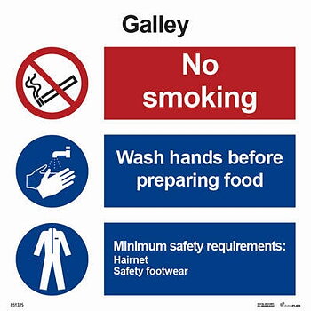 Kombinationsskylt "Galley" - IMPA 33.3124