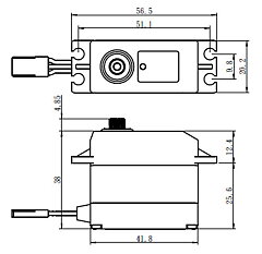 Savöx SW-0230MG Servo 8Kg 0,13s HV Metal Gear WP