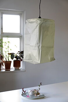 Papperslampa Khom Loy Grön