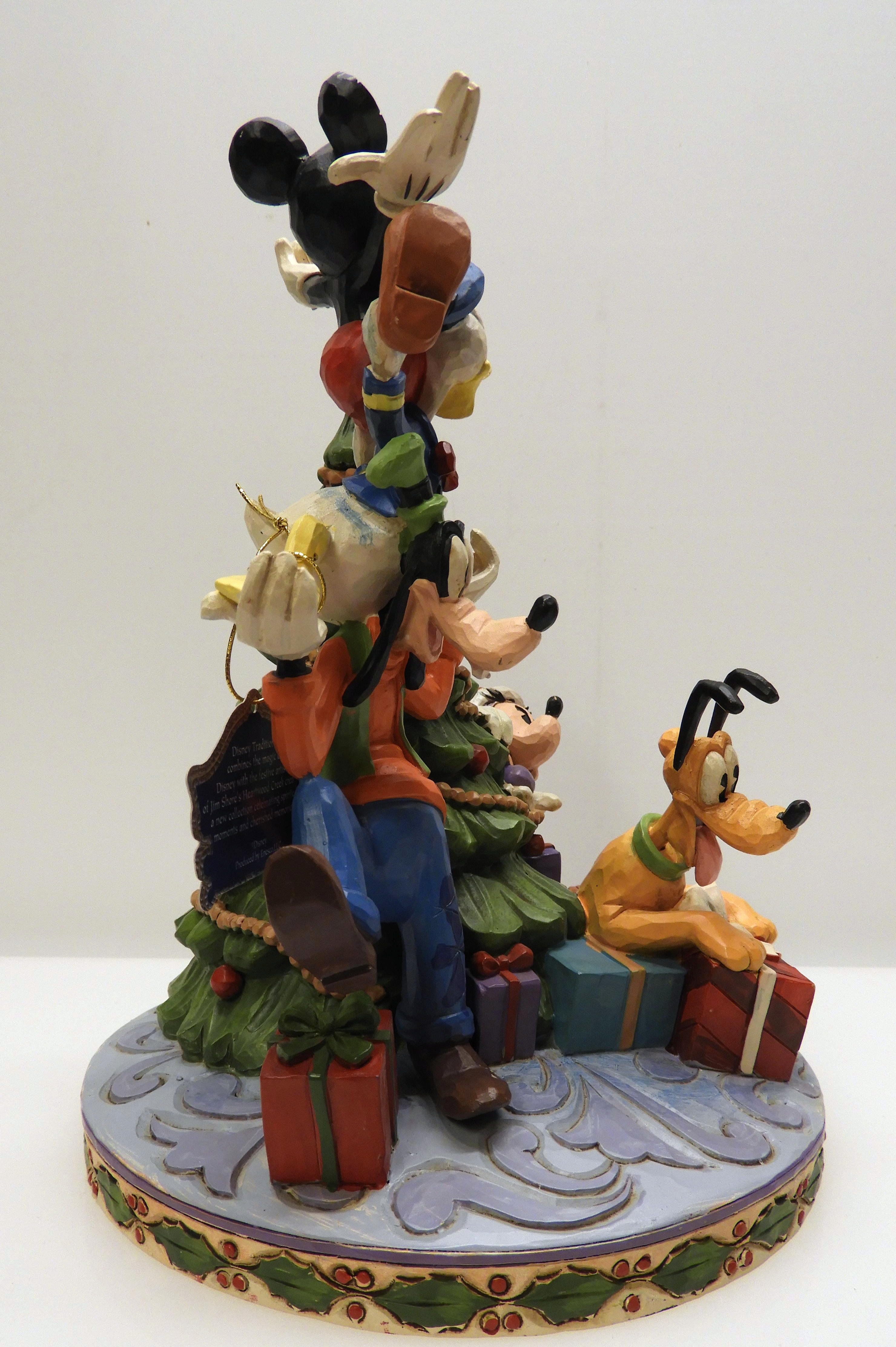 Disneys De 5 dekorerar Julgranen av Jim Shore - 5