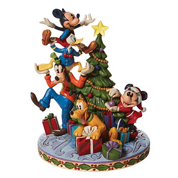 Jim Shore Figurin -  Fab 5 decorating the tree