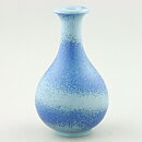 Gunnar Nylund (1942) Blue Vase with Swelling Base 15 cm