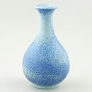 Gunnar Nylund (1942) Blue Vase with Swelling Base 15 cm