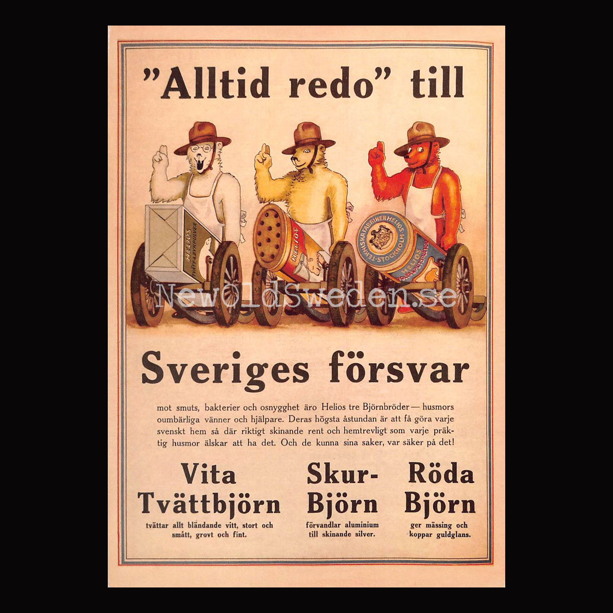 HELIOS - Alltid redo . . . - Vykort A5