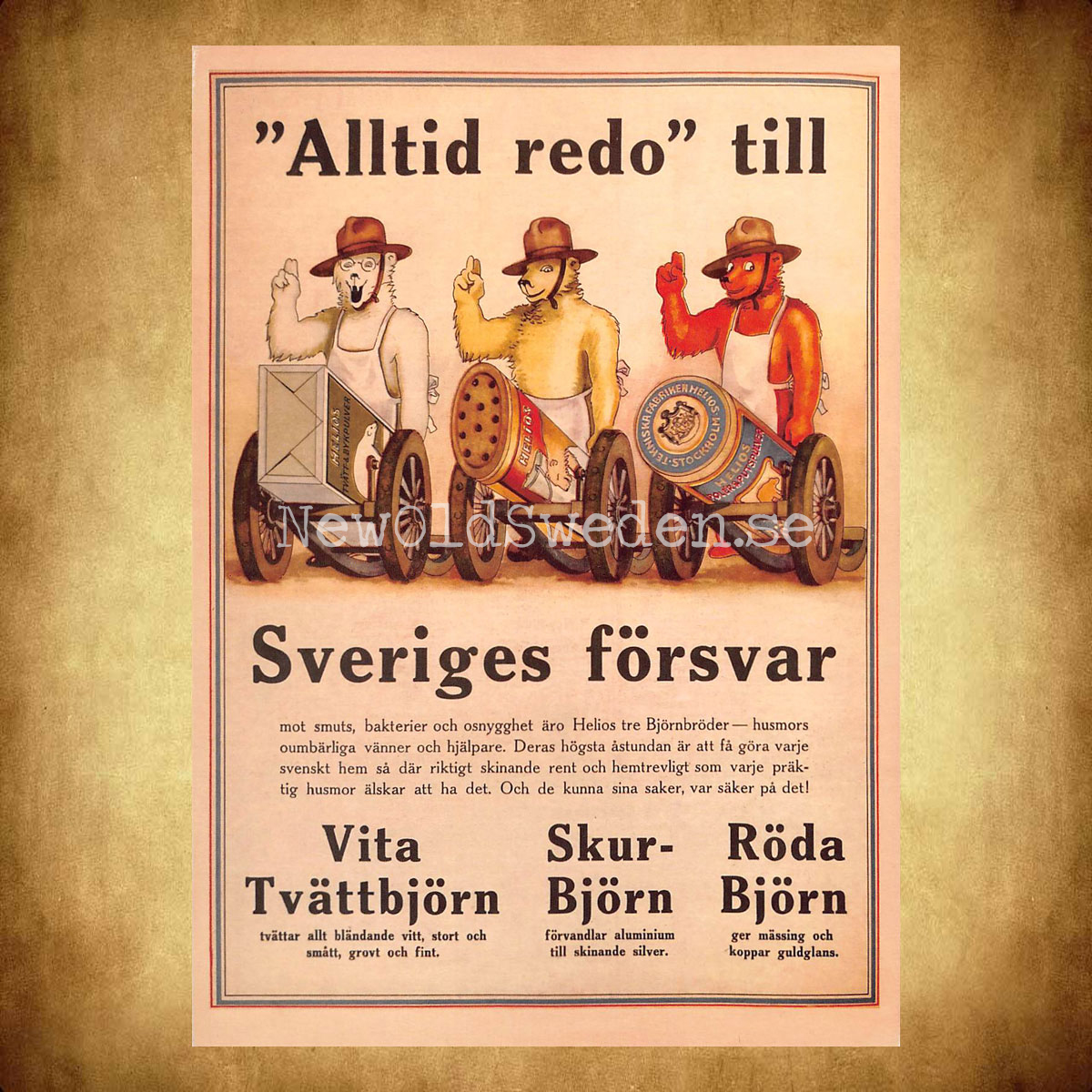 HELIOS - Alltid redo . . . - Vykort A5 - 2