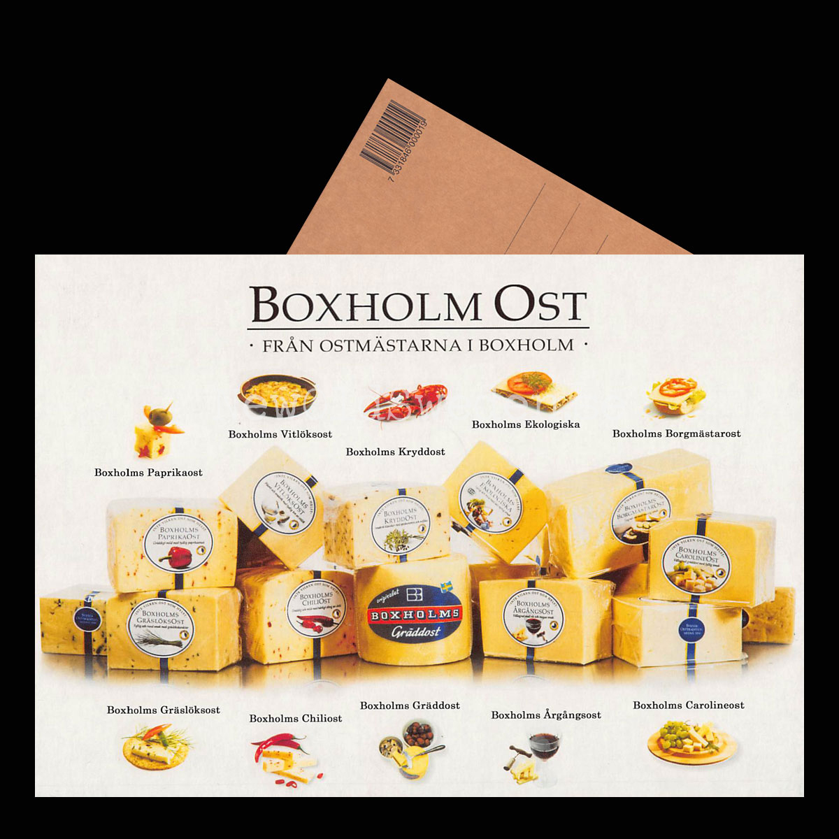 BOXHOLM OST - FRÅN OSTMÄSTARNA I BOXHOLM - Vykort A5 - 3