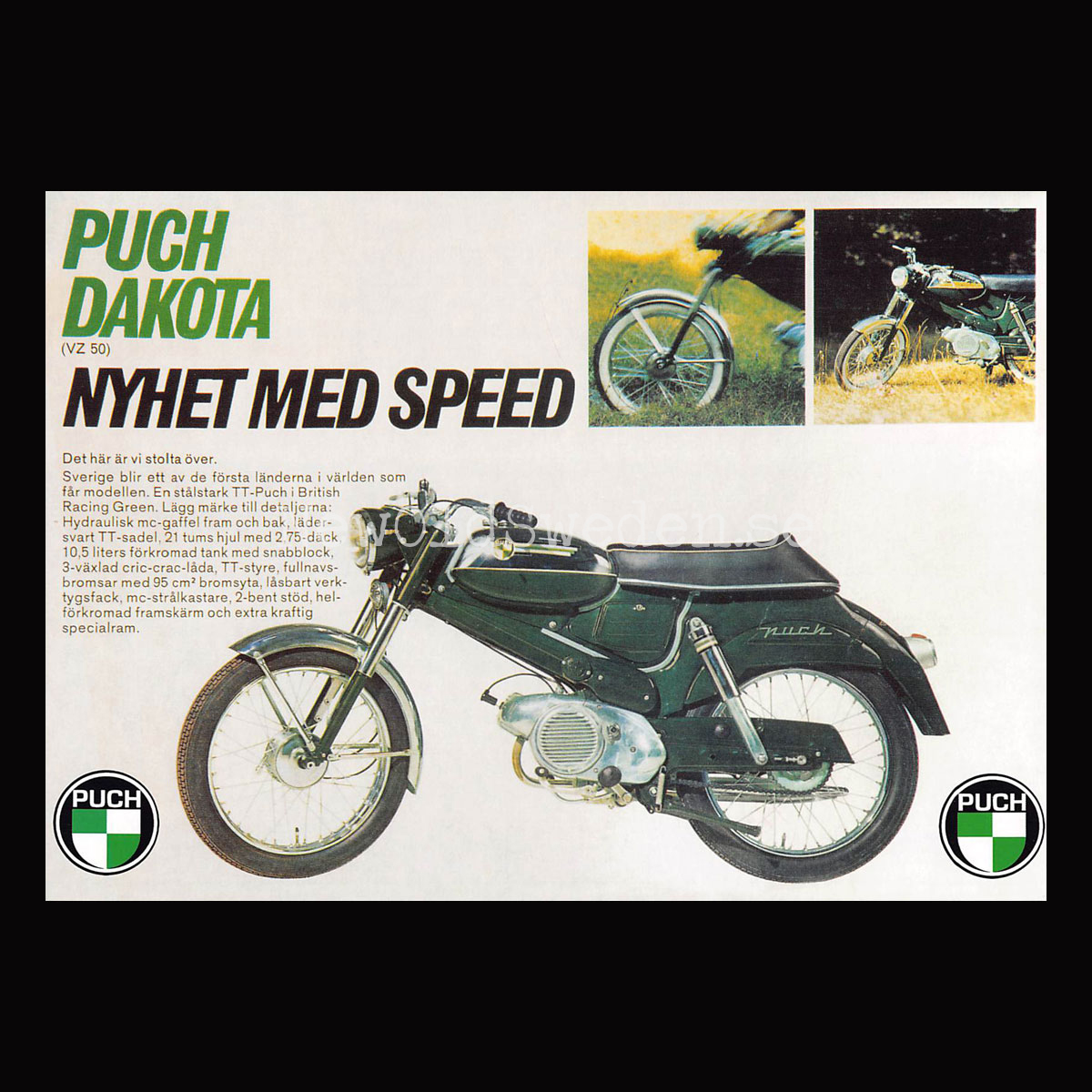 PUCH Dakota VZ 50 - Vykort A5