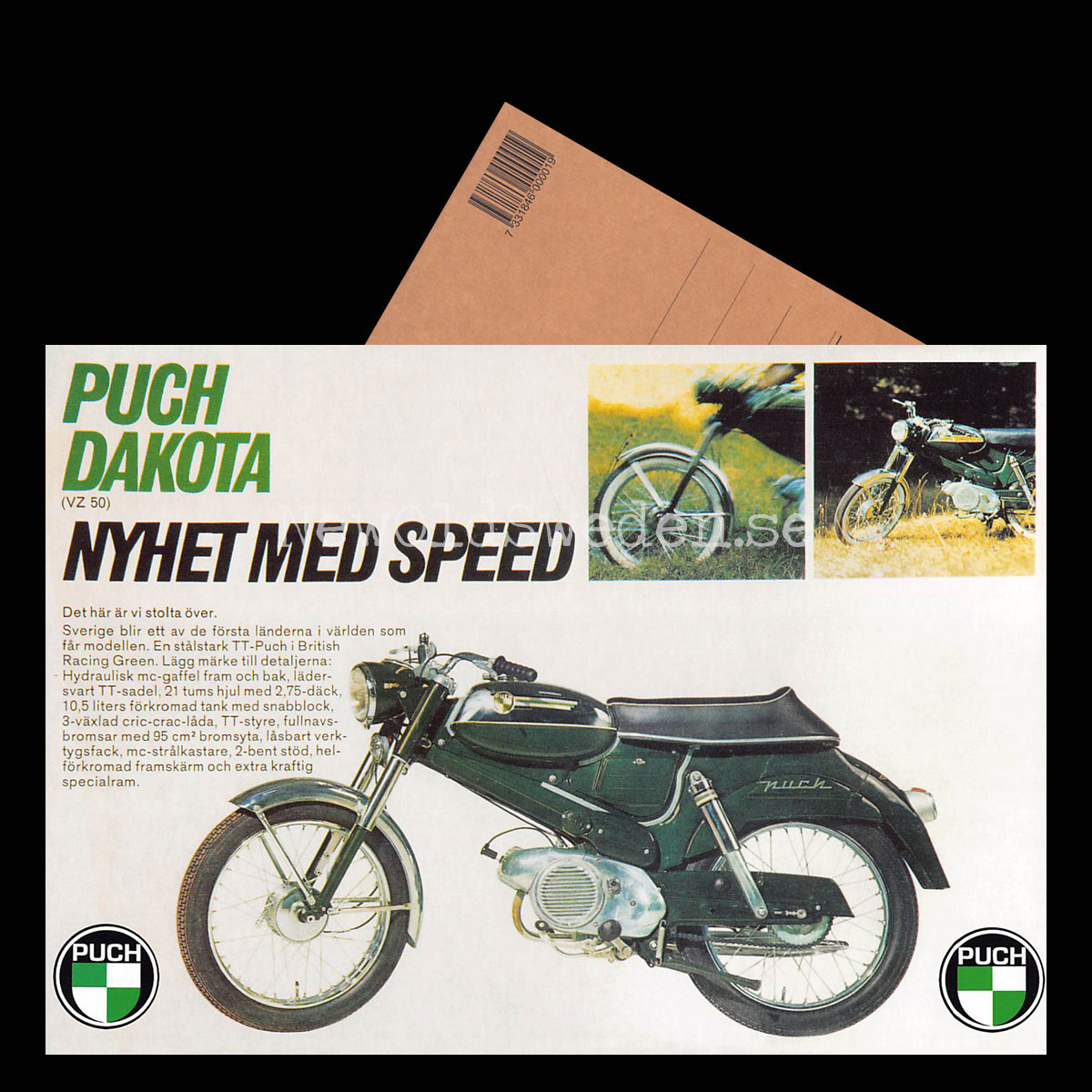 PUCH Dakota VZ 50 - Vykort A5 - 3