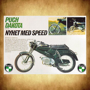 PUCH Dakota VZ 50 - Vykort A5