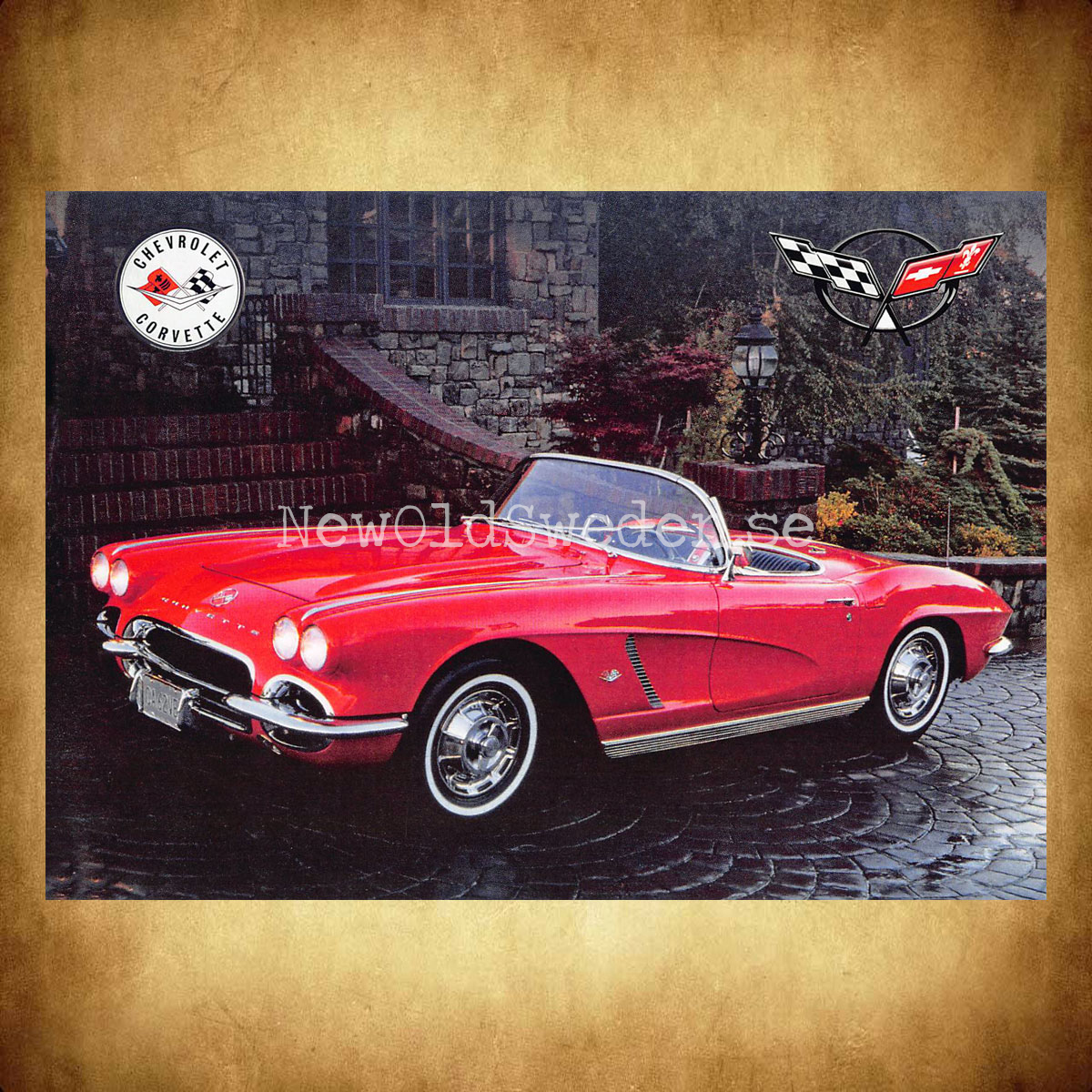 Chevrolet CORVETTE - Vykort A5 - 2