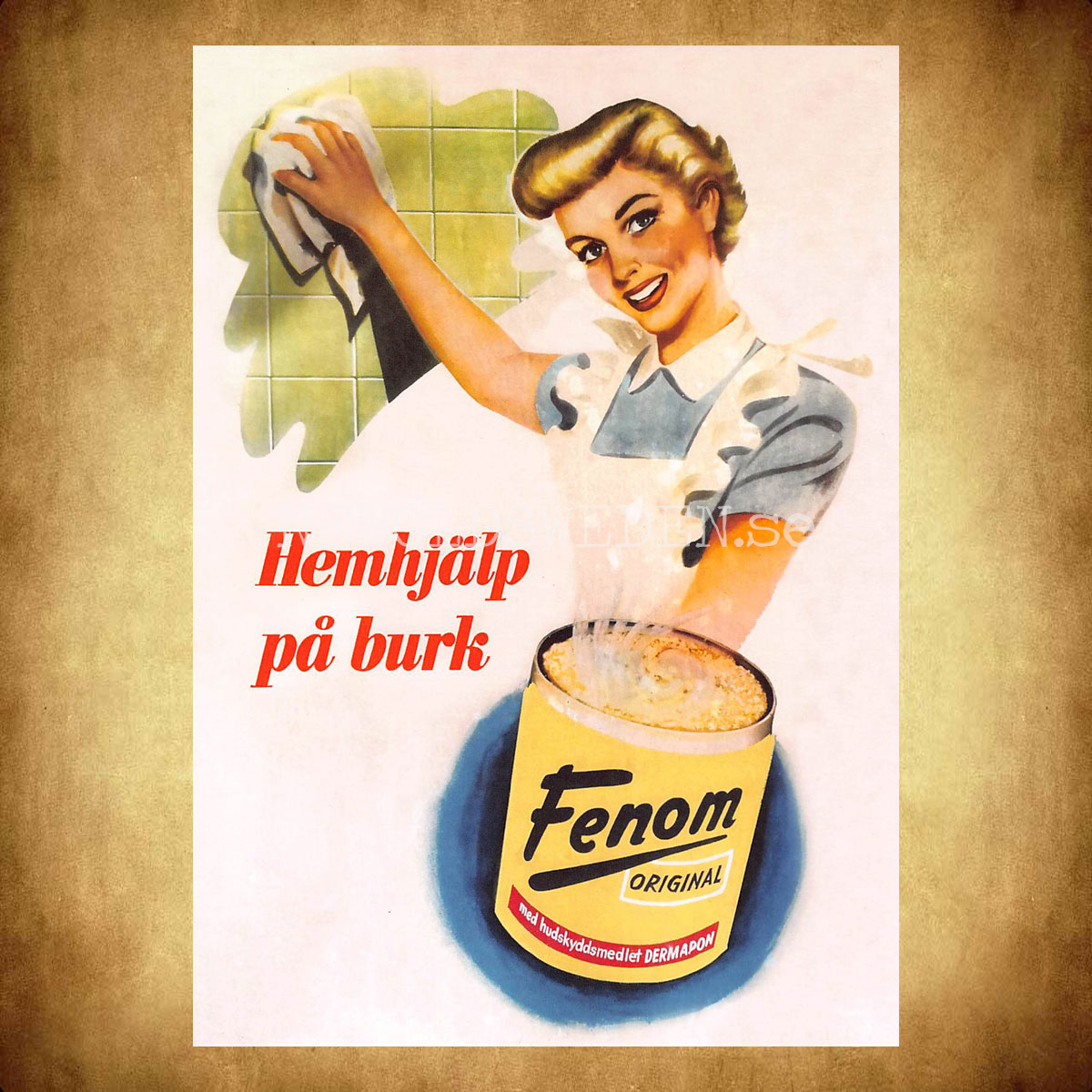 FENOM - Hemhjälp på burk - Vykort A5 - 2