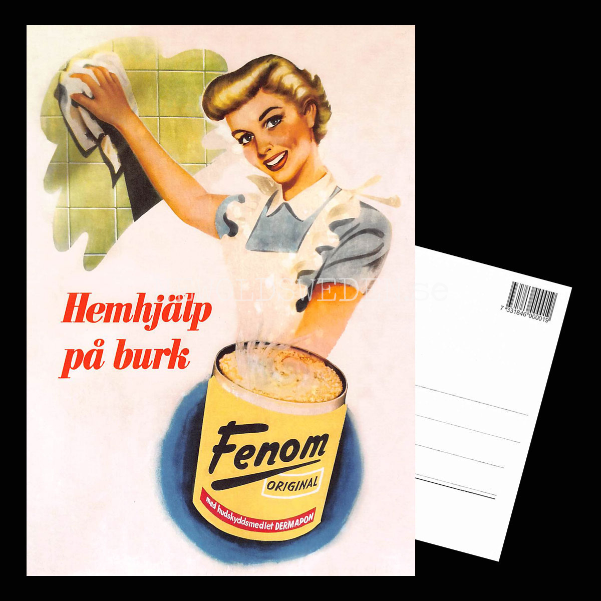 FENOM - Hemhjälp på burk - Vykort A5 - 3