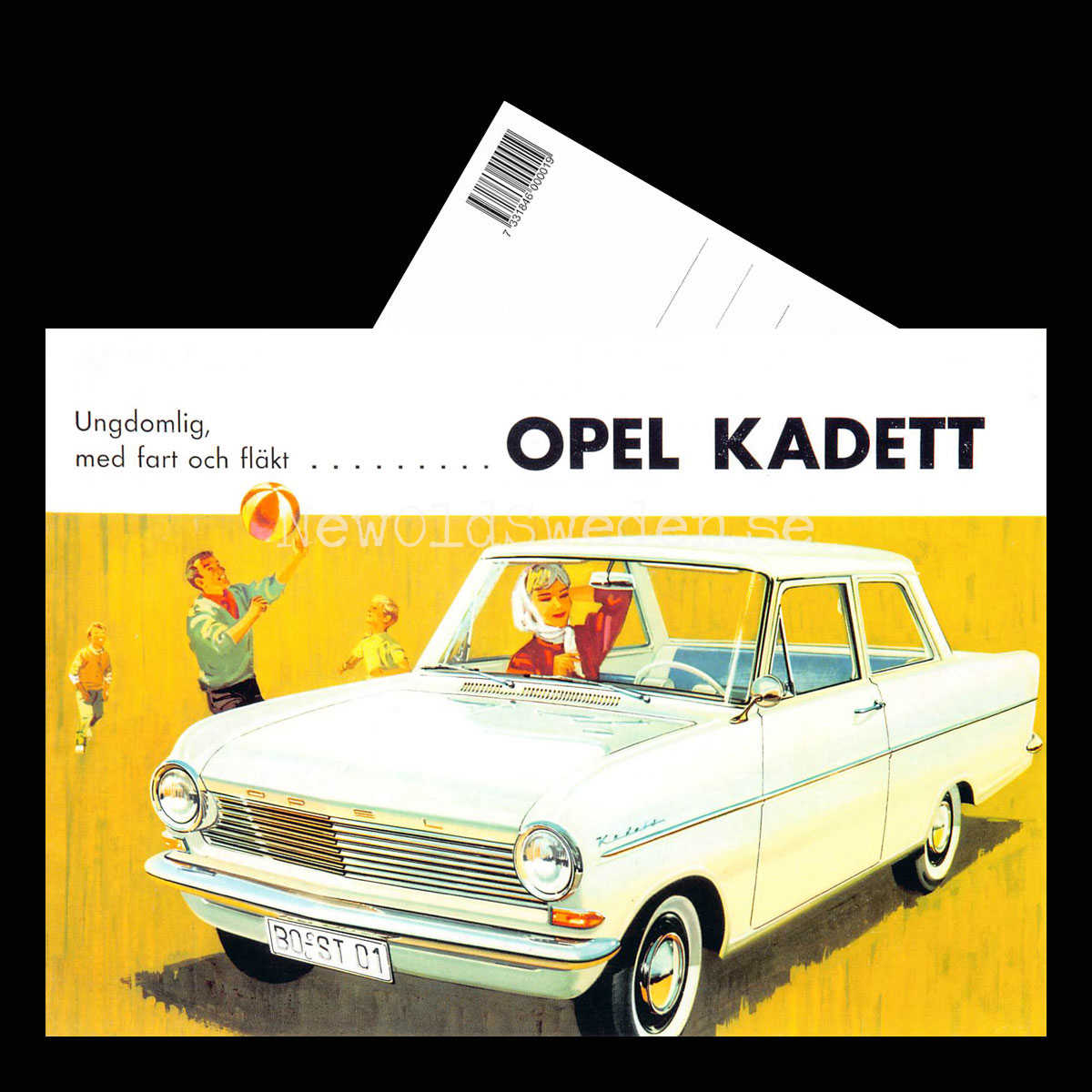 OPEL KADETT - Vykort A5 - 3