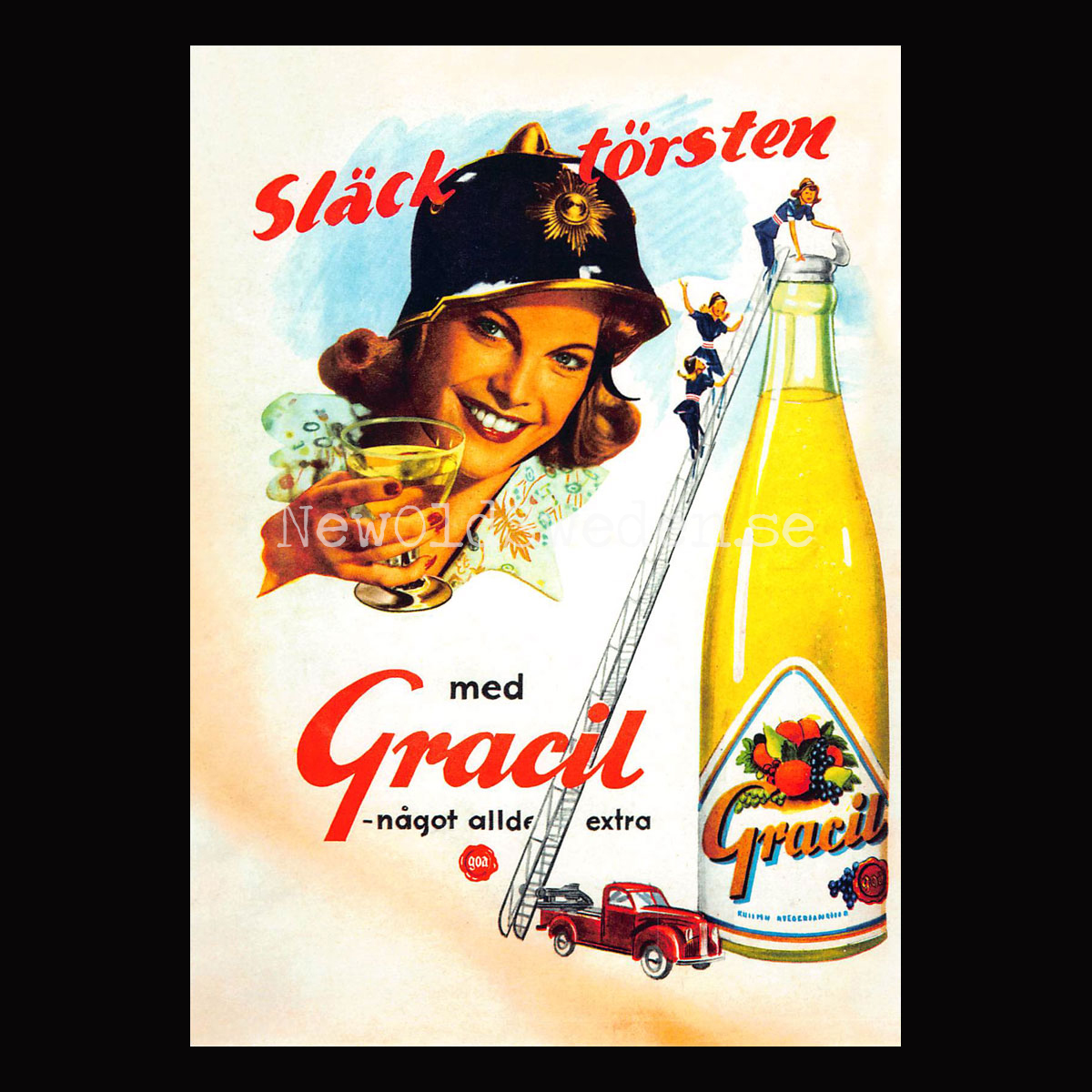 GRACIL - Släcker törsten - Vykort A5