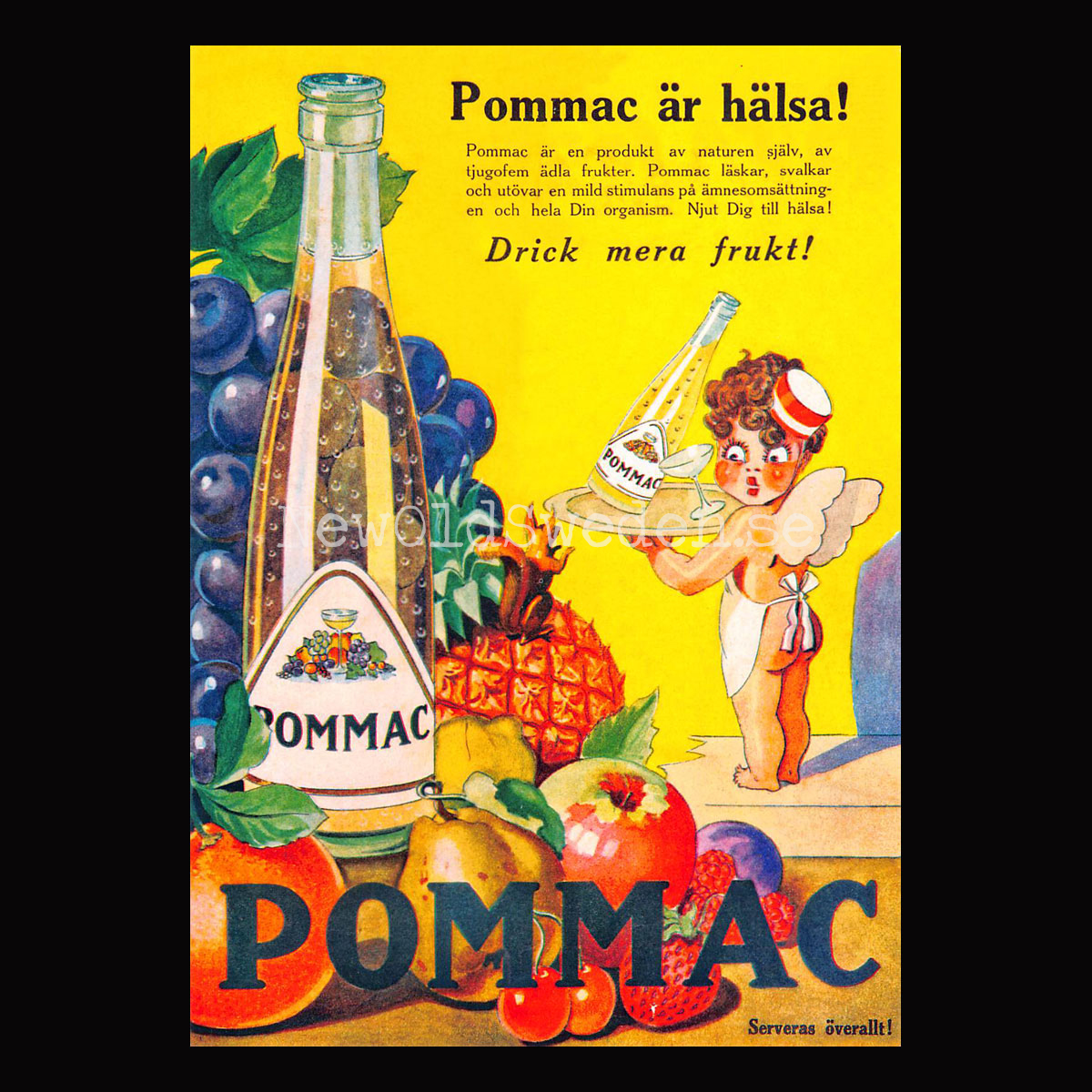 POMMAC är hälsa ! - Vykort A5