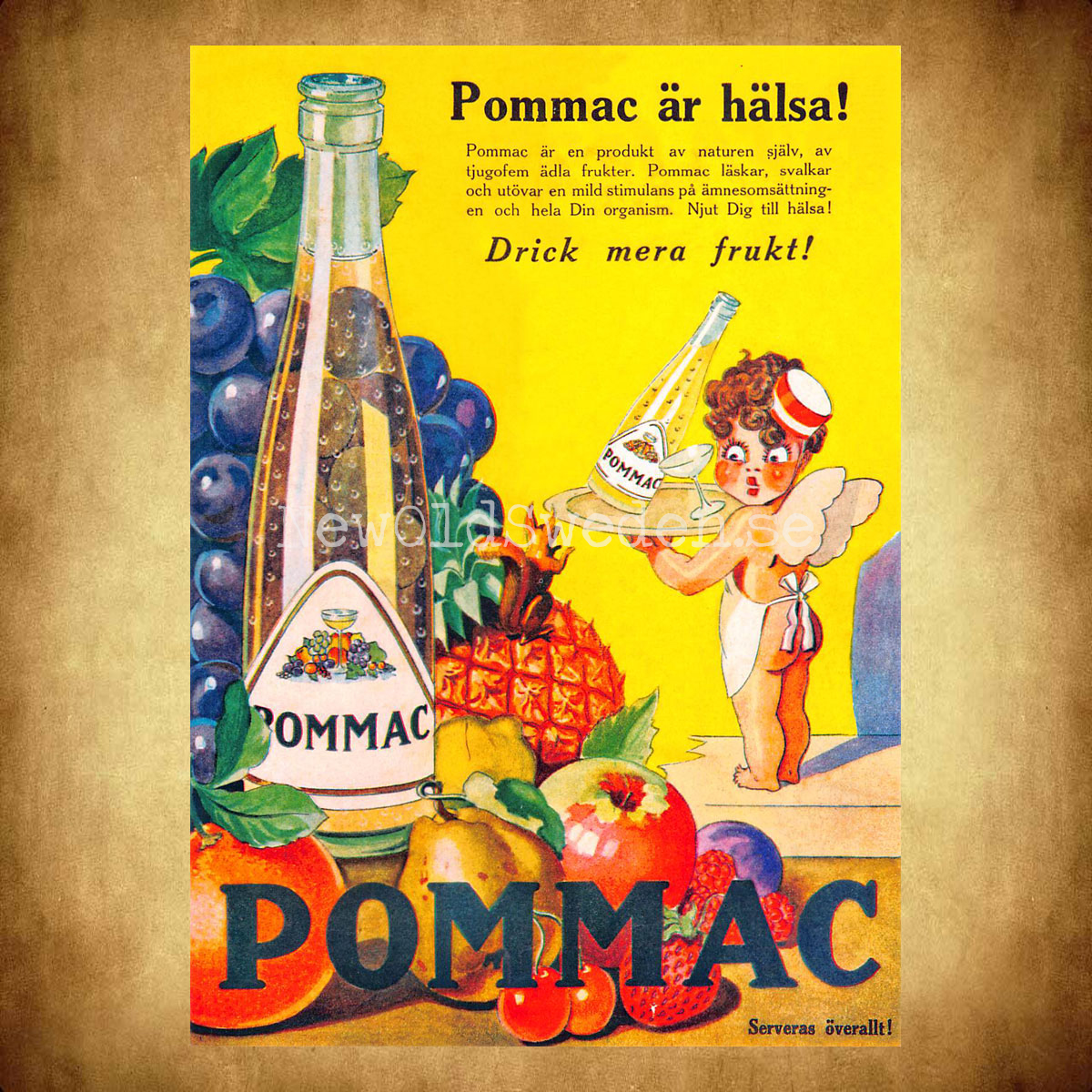 POMMAC är hälsa ! - Vykort A5 - 2