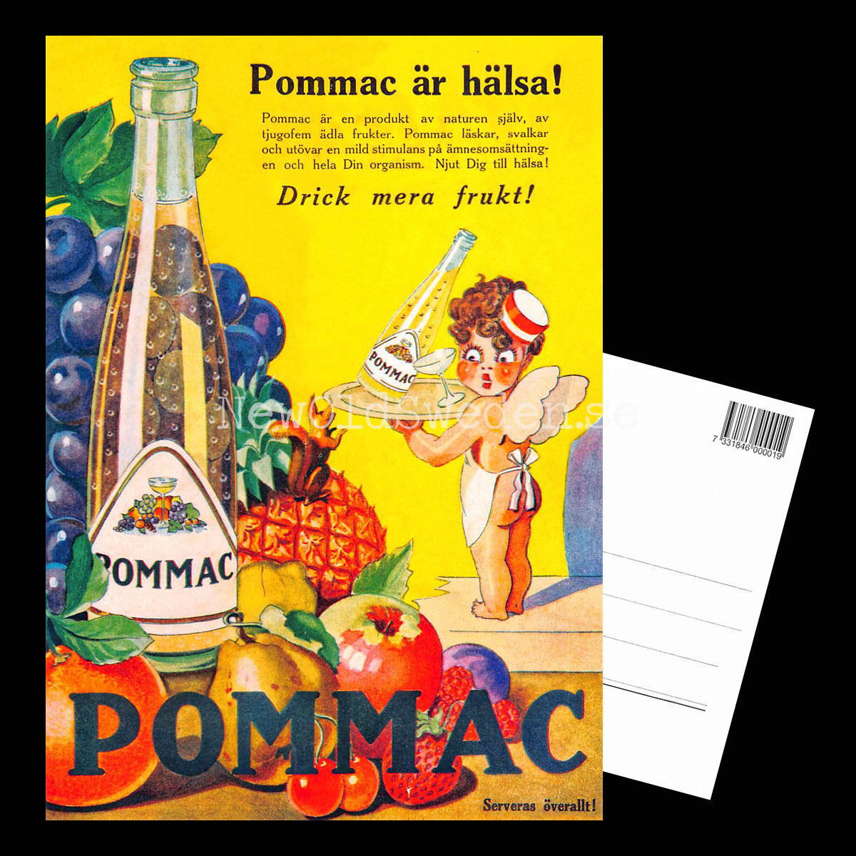 POMMAC är hälsa ! - Vykort A5 - 3