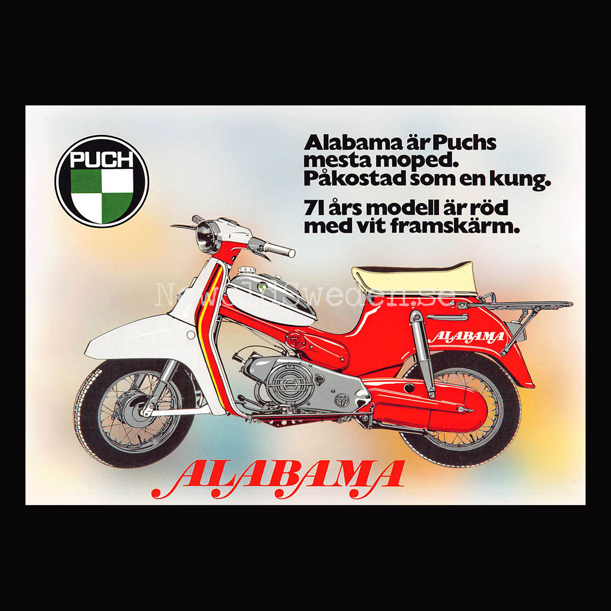 PUCH Alabama -71 års modell - Vykort A5