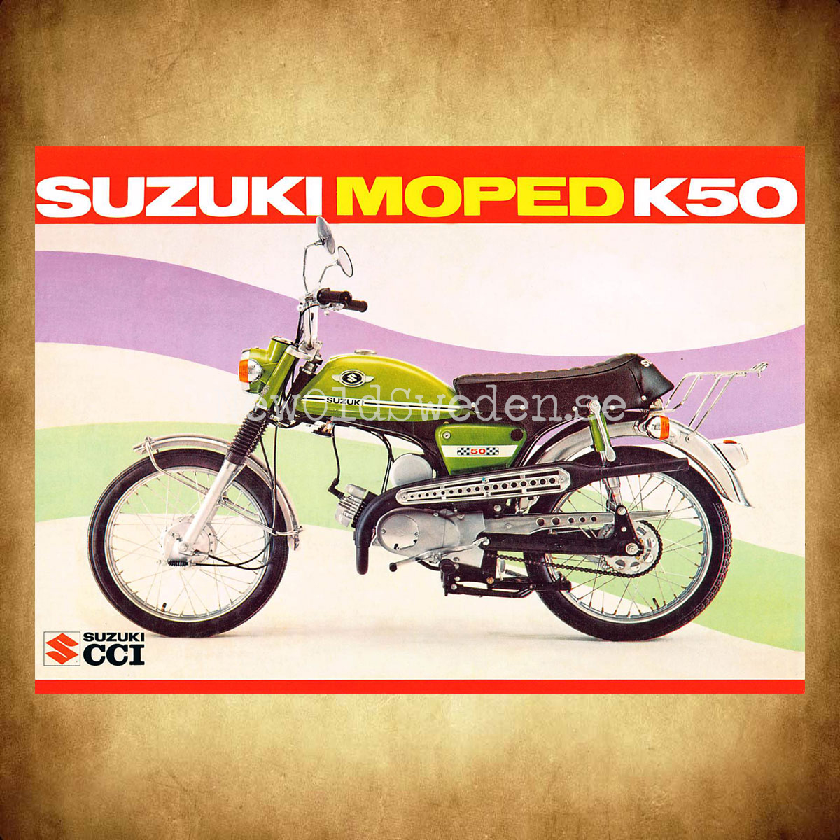 SUZUKI K50 - Vykort A5 - 2