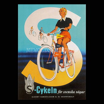S-CYKELN - ALBERT SAMUELSSON & Co SKEPPSHULT - Vykort A5