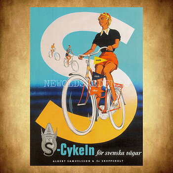 S-CYKELN - ALBERT SAMUELSSON & Co SKEPPSHULT - Vykort A5