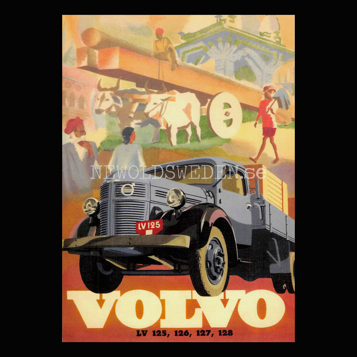 Volvo LV 125 - LV126 - LV127 - LV128 - Vykort A5
