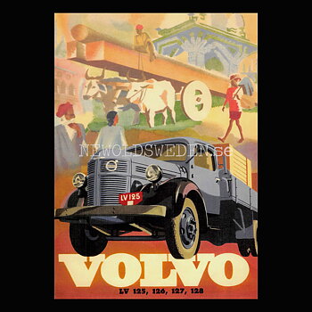 Volvo LV 125 - LV126 - LV127 - LV128 - Vykort A5