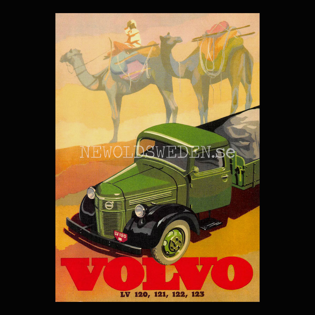 Volvo LV 120 - LV 121 - LV 122 - LV 123 - Vykort A5