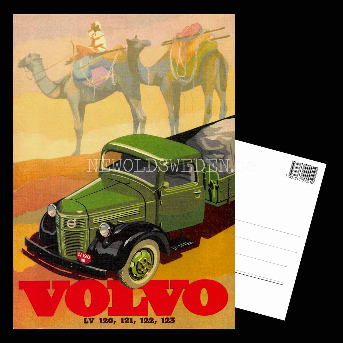 Volvo LV 120 - LV 121 - LV 122 - LV 123 - Vykort A5 - 3