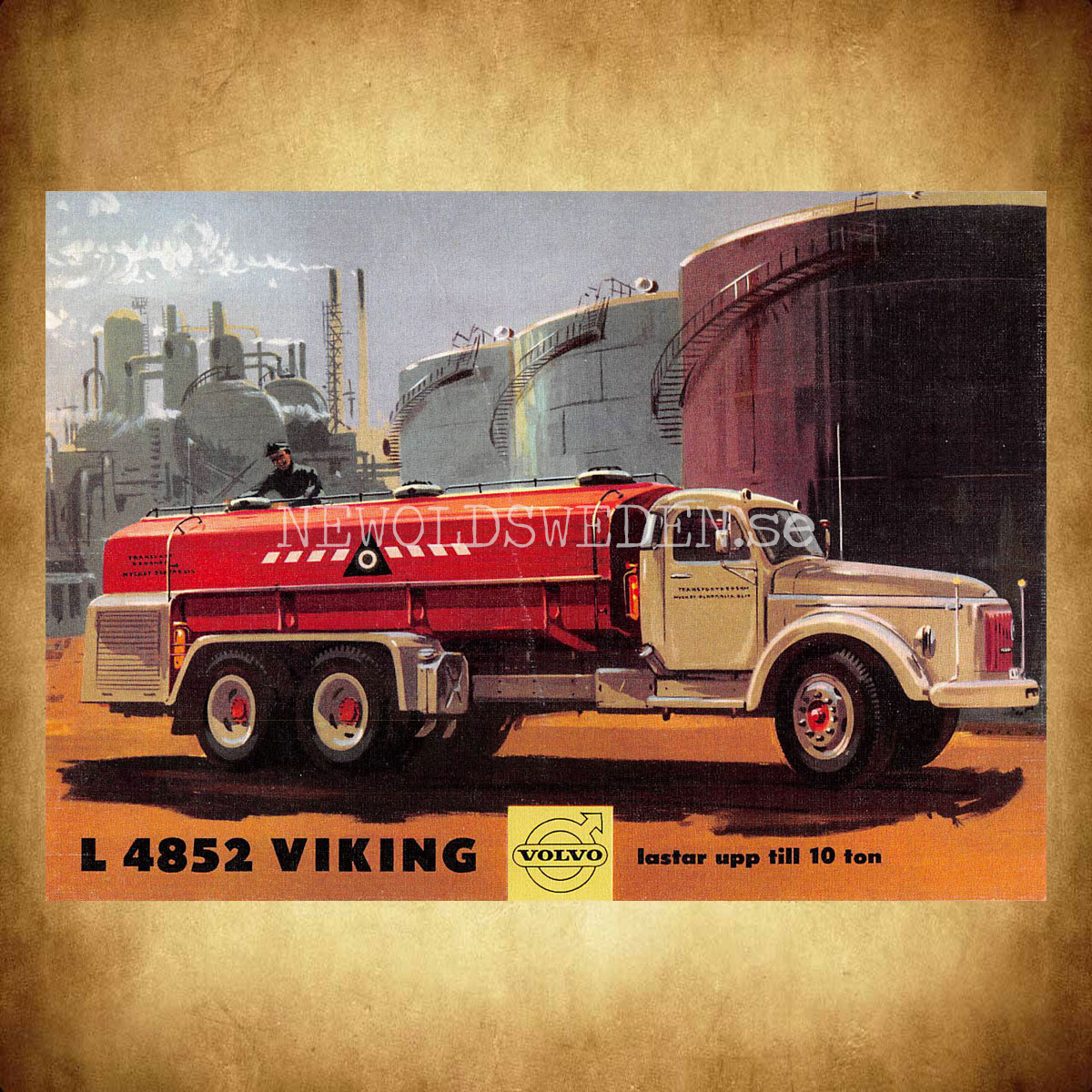 Volvo L 4852 VIKING - Vykort A5 - 2