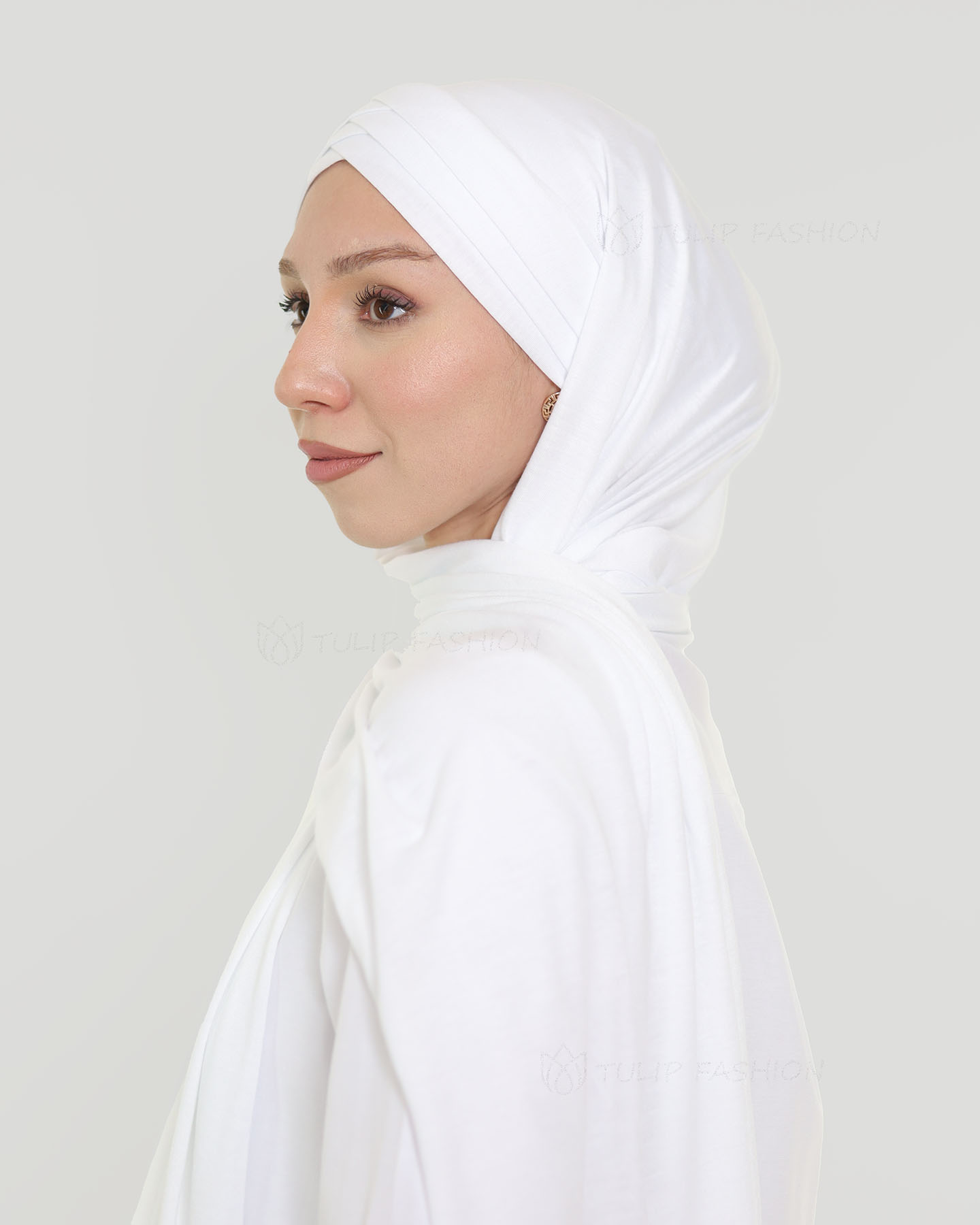 Hijab - Instant Jersey Cross - White - 2
