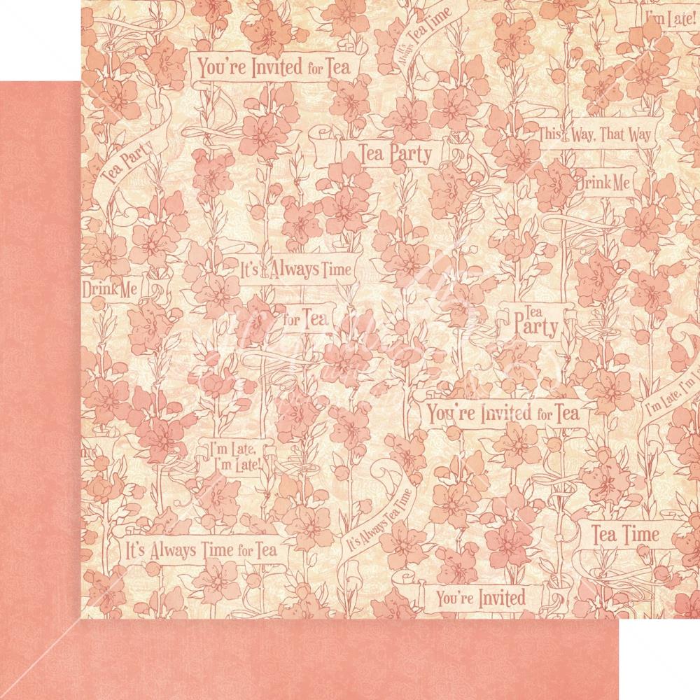 Graphic45 - Alice`s Tea Party -  baspapper Patterns & Solids 12" x 12" - 6