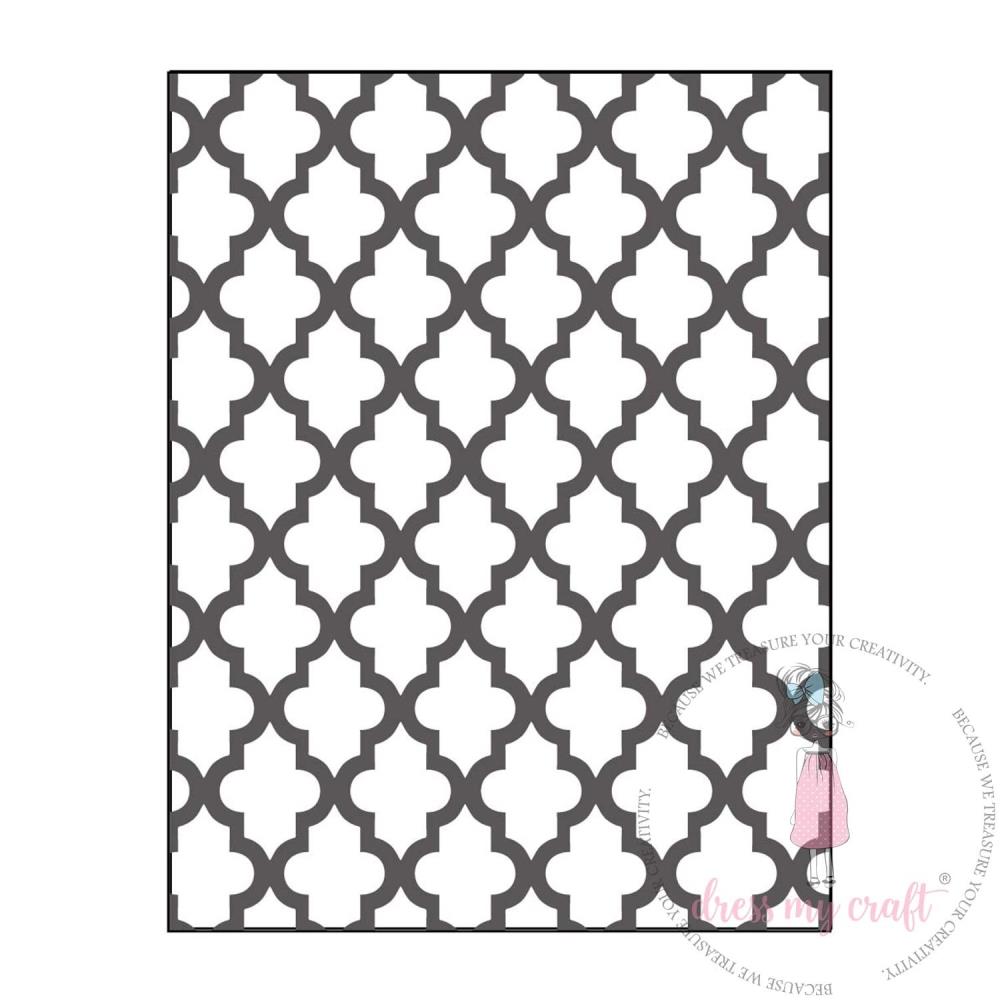 Dress My Craft- Embossing Folder - Lattice - 3