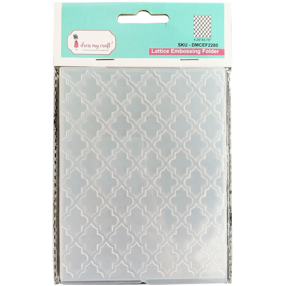 Dress My Craft- Embossing Folder - Lattice