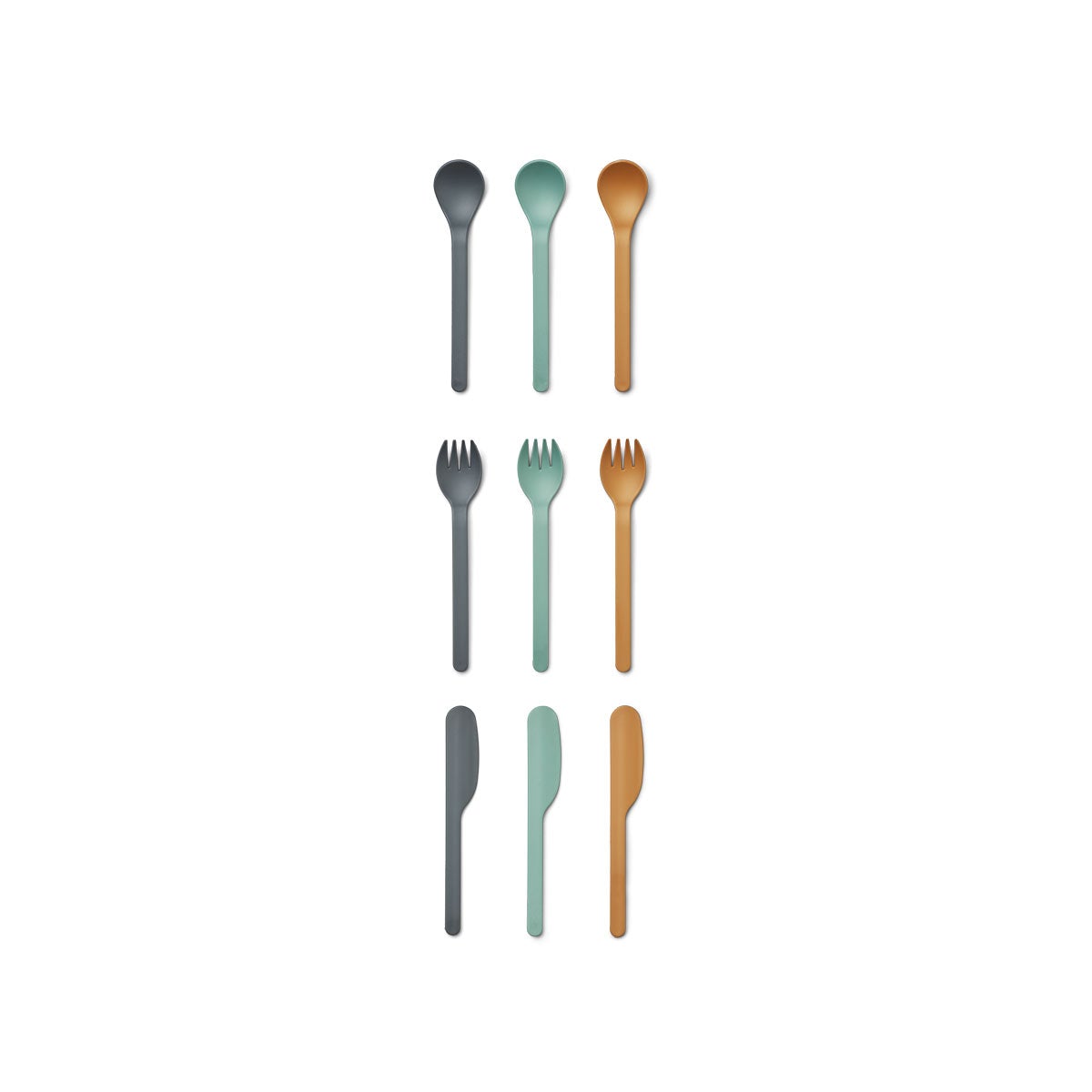 Ryan & Rose Baby Spoon and Fork 2 Pack Blue 