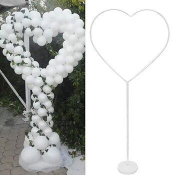 Ballongställ | Hjärta | 144 cm