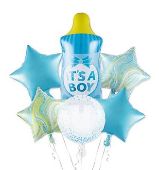 Ballongpaket | 6 folieballonger | Flaska