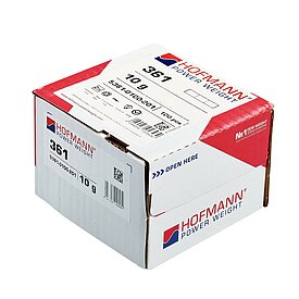 Hofmann klistervikter tunn, 10g x 100st Silver - 2