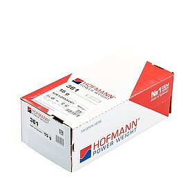Hofmann klistervikter tunn, 15g x 100st Silver - 2