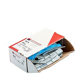 Hofmann klistervikter tunn, 40g x 50st Silver - 3
