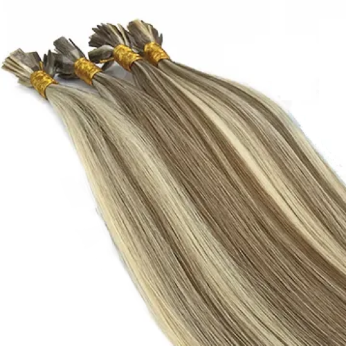 Russian Luxe Line - Keratin - 50 cm - Färg P8-60 (Cool Medium Dark Blonde/Pure Blond PianoMix) - 2