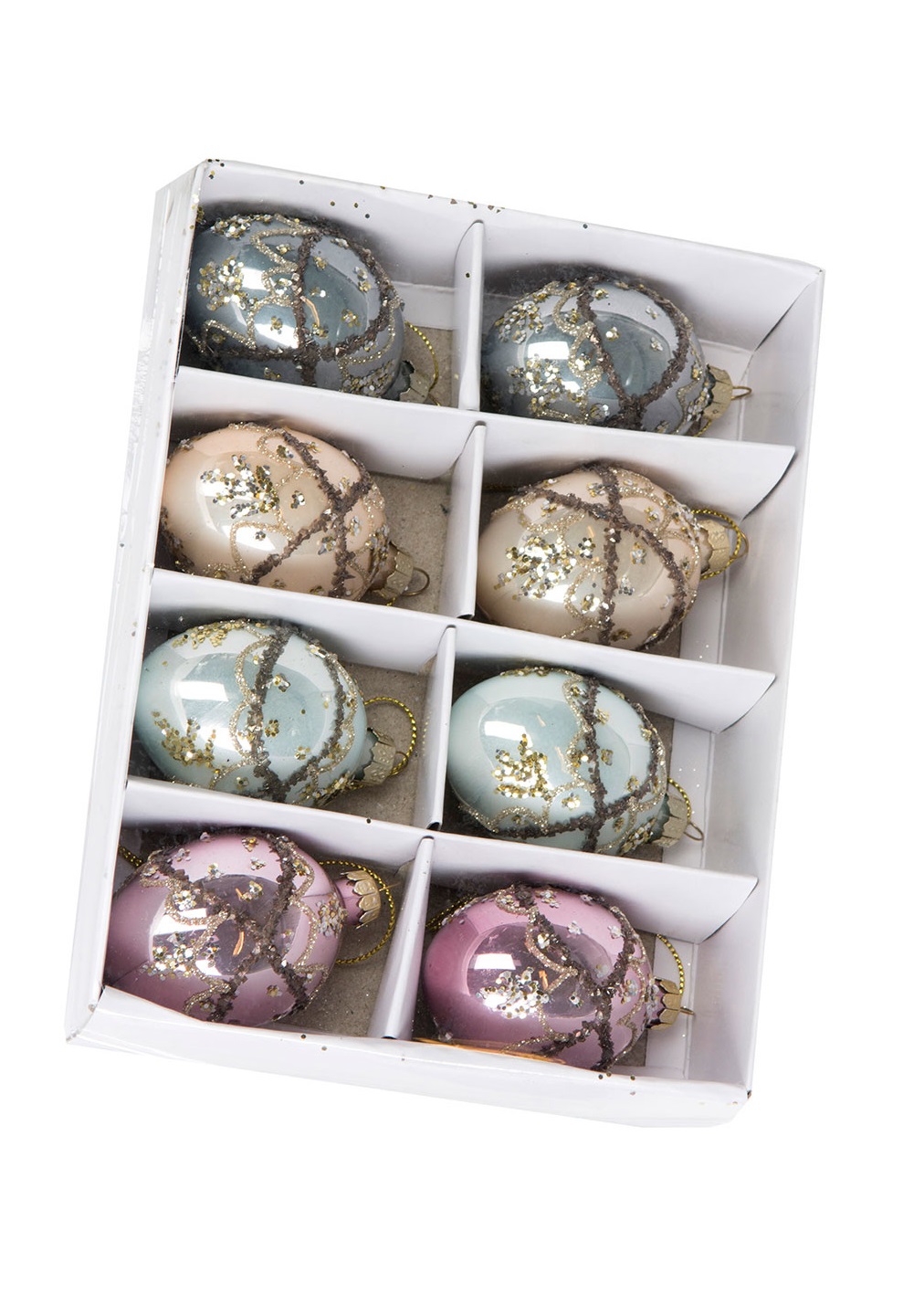 Glasägg - Påskägg - Royal Färg Mix - 8-pack - 4