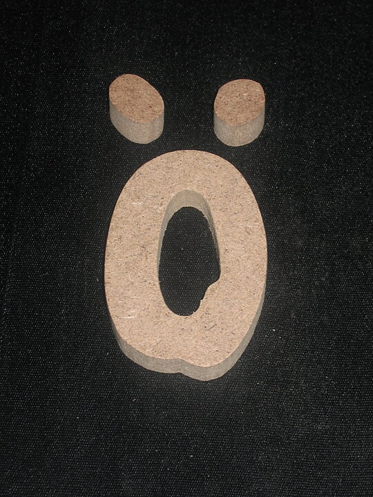Träbokstav Ö