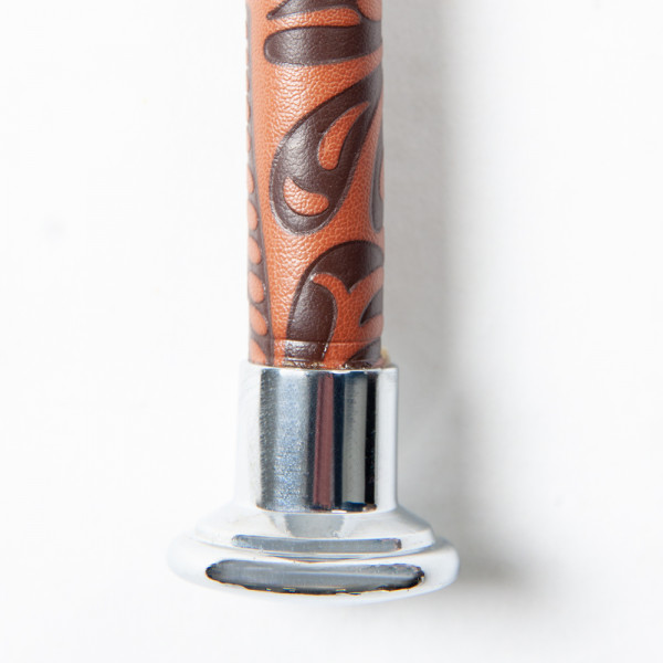 Pen dressurpisk med mønstret håndtak 110cm