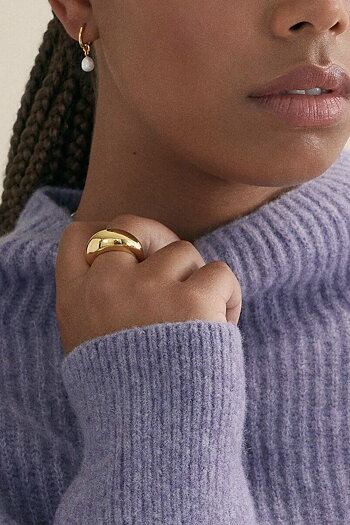 Syster P - Bolded Big Ring Gold