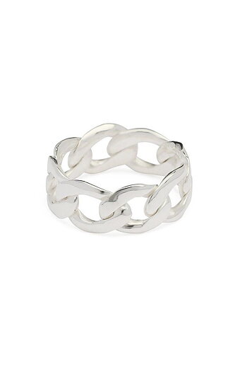 Syster P - Links Curb Chain Ring Silver