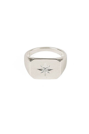 Syster P - North Star Signet Ring Silver
