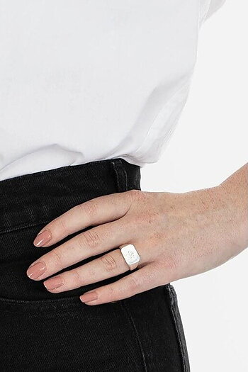 Syster P - North Star Signet Ring Silver